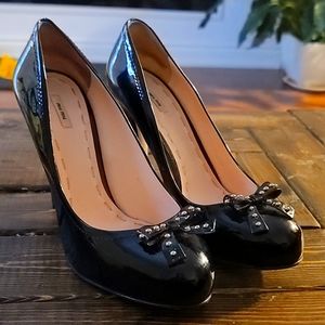 Miu Miu Black -Patten leather high heals